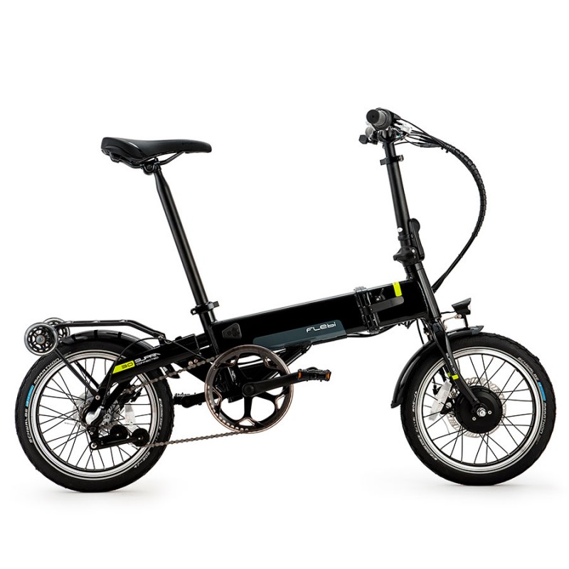 Bicicleta eléctrica plegable Flebi Bigfoot 20 Black-lime Edition 2021