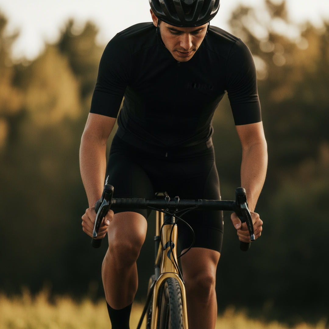Jip Carbono Culotte Corto Core Hombre Black Ropa ciclista HIRU