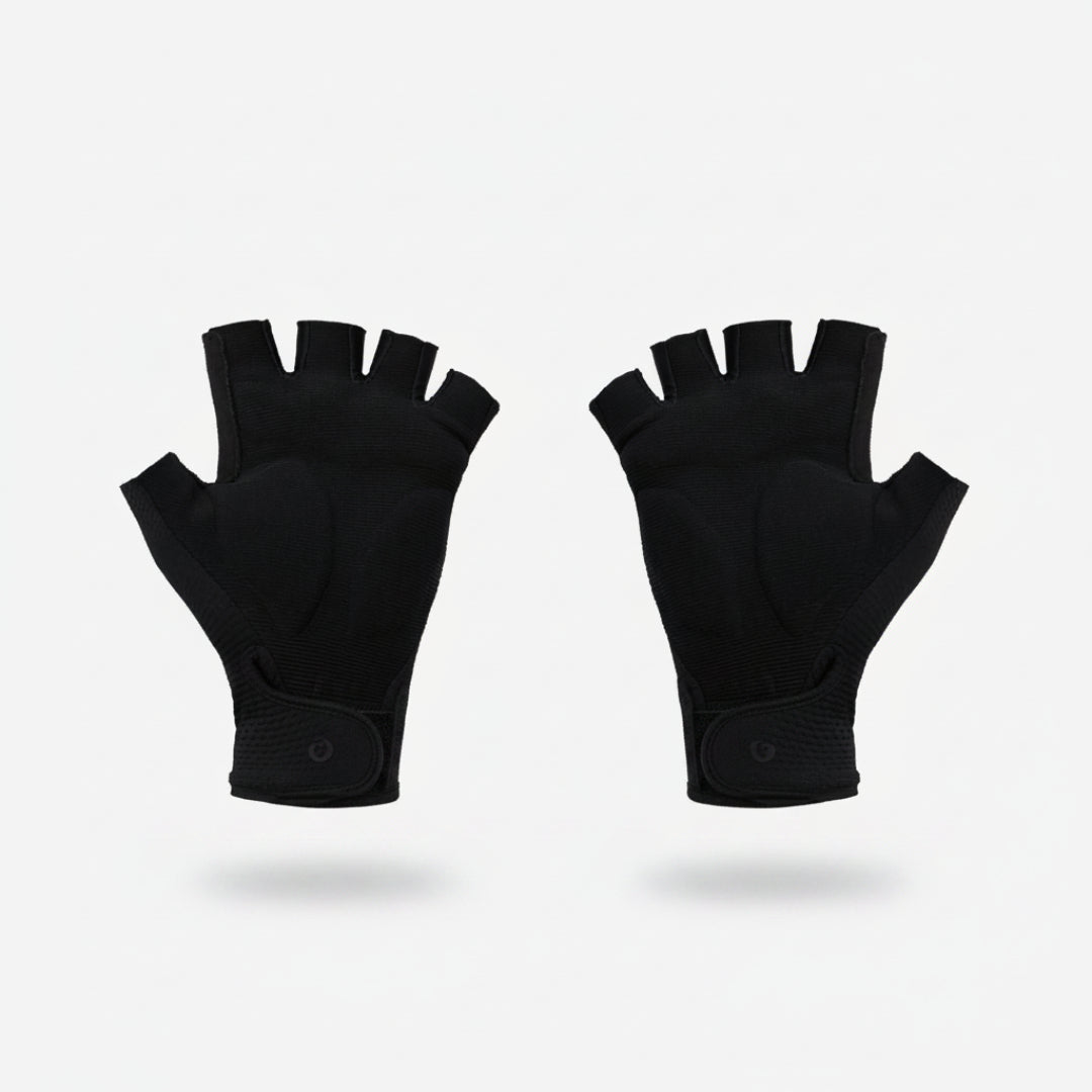 Jip Carbono Guantes Cortos Hiru black