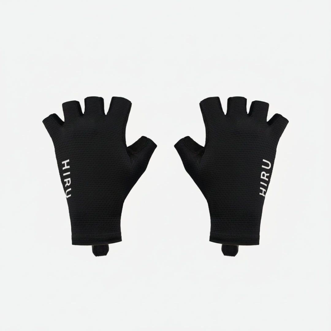 Jip Carbono Guantes cortos Hiru black