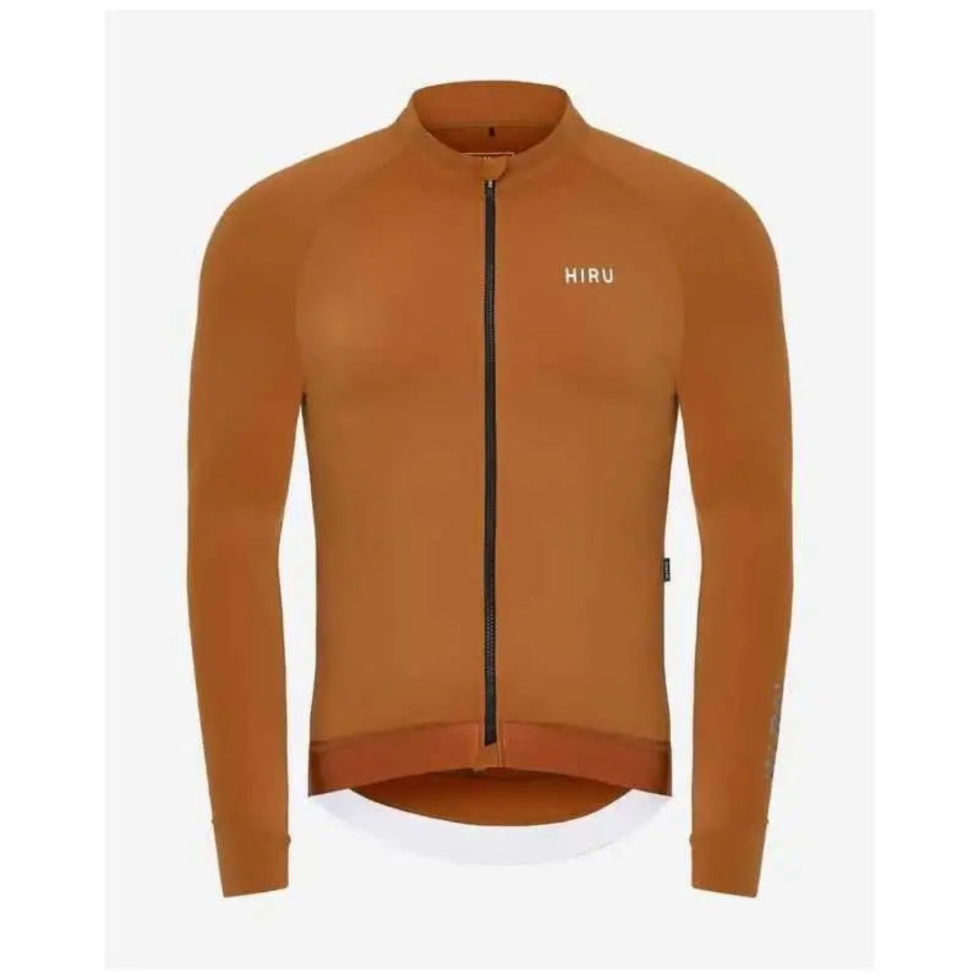 Jip Carbono Maillot Manga Larga Hiru Talla L Light Brown